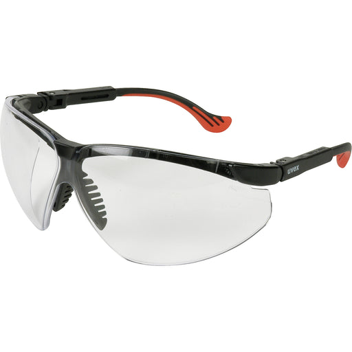 North Safety S3300HS UVEX by Honeywell S3300HS Genesis XC Series Safety Eyewear with Black Frame, Clear Lens and Hydro Shield Anti-Fog Lens Coating