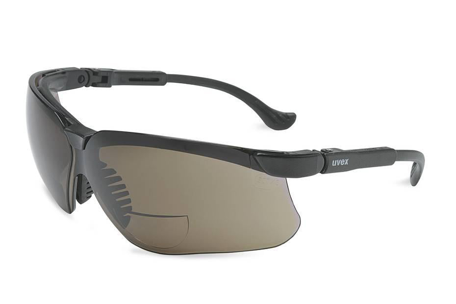 North Safety (399) S3773 Honeywell Uvex Genesis® reader 2.5 Black Safety Glasses With Grey Anti-Scratch/Hard Coat Lens.