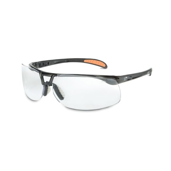 North Safety (399) S4201HS UVEX by Honeywell S4201HS Protege Series Safety Eyewear with Black Frame, Grey Lens and Hydro Shield Anti-Fog Lens Coating