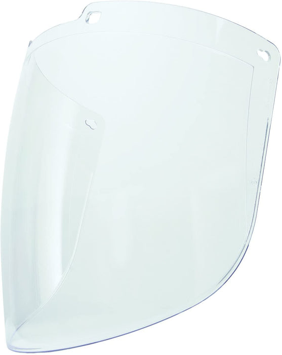North Safety S9555 UVEX by Honeywell S9555 Uvex Turboshield Clear Polycarbonate Replacement Visor, Clear Lens with Dual Anti-Scratch/Anti-Fog Lens Coating.