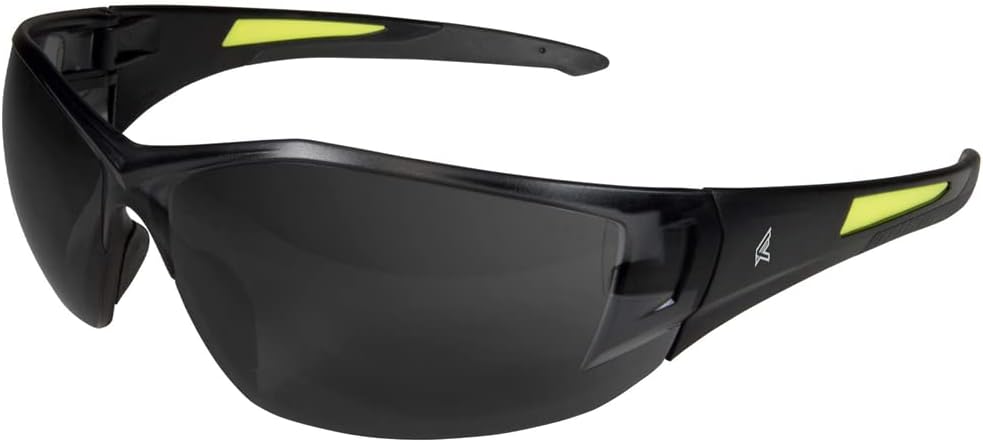 Edge SD116-G2 Edge Eyewear Delgano G2 Smoke Lens/Black Frame Safety Glasses