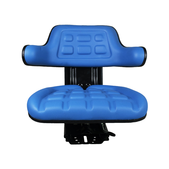 Braber Equipment (373) SEA-300RMBLUBE Blue Agricultural Universal Suspension Seat with Armrest, Retail Box