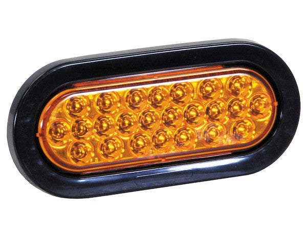 Buyers Products SL65AO 6 Inch Amber Oval Recessed Strobe Light With 24 LED