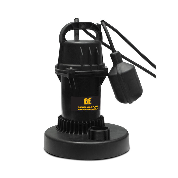 Braber Equipment SP-650BD 1/3 HP Submersible Water Pump 26' cord 120 volt 1-1/2" port 3036 GPH