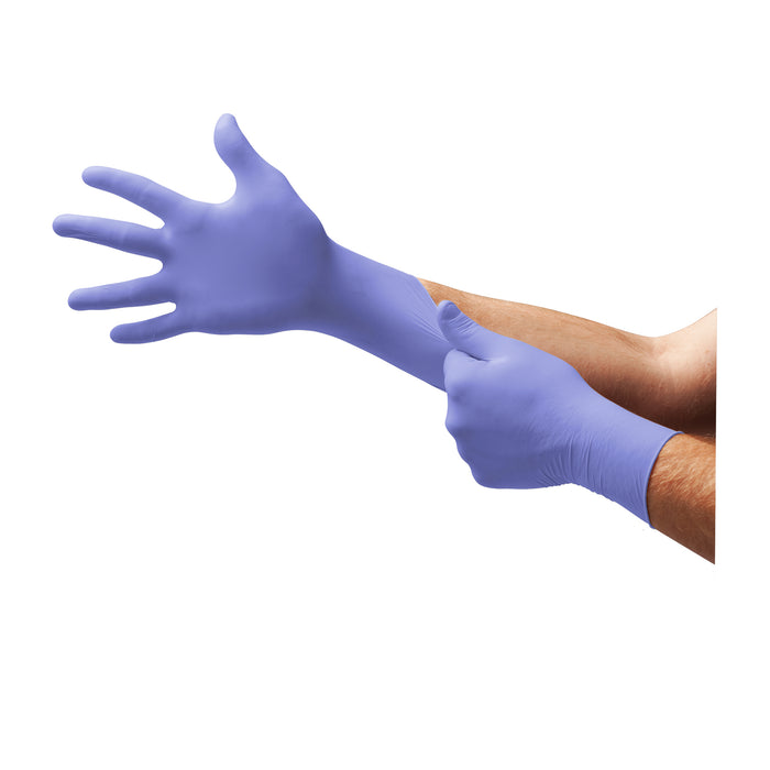 Ansell SU-690-XL Su-690-Xl, Nitrile, Blue, Ambidextrous, Powder-Free, Chlorinated, Polymer Coated, Textured Fingers, Beaded Cuff, Sz Xl