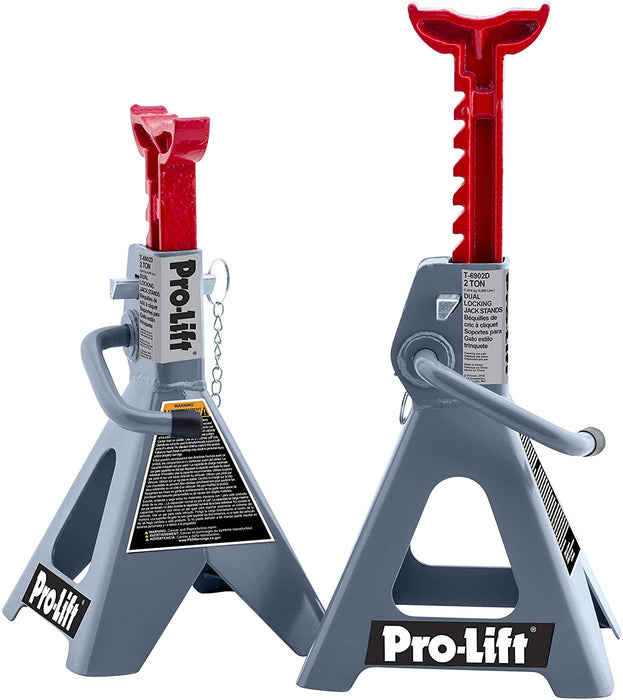 Omega T-6902D Pro-Lift T-6902 2 Ton Stamped Jack Stand (Set of 2)