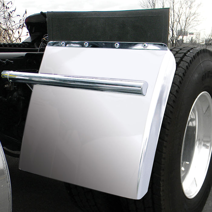 Trux Accessories TFEN-Q17 24" ECONOMY STAINLESS STEEL QUARTER FENDER KIT WITH ROLLED EDGE