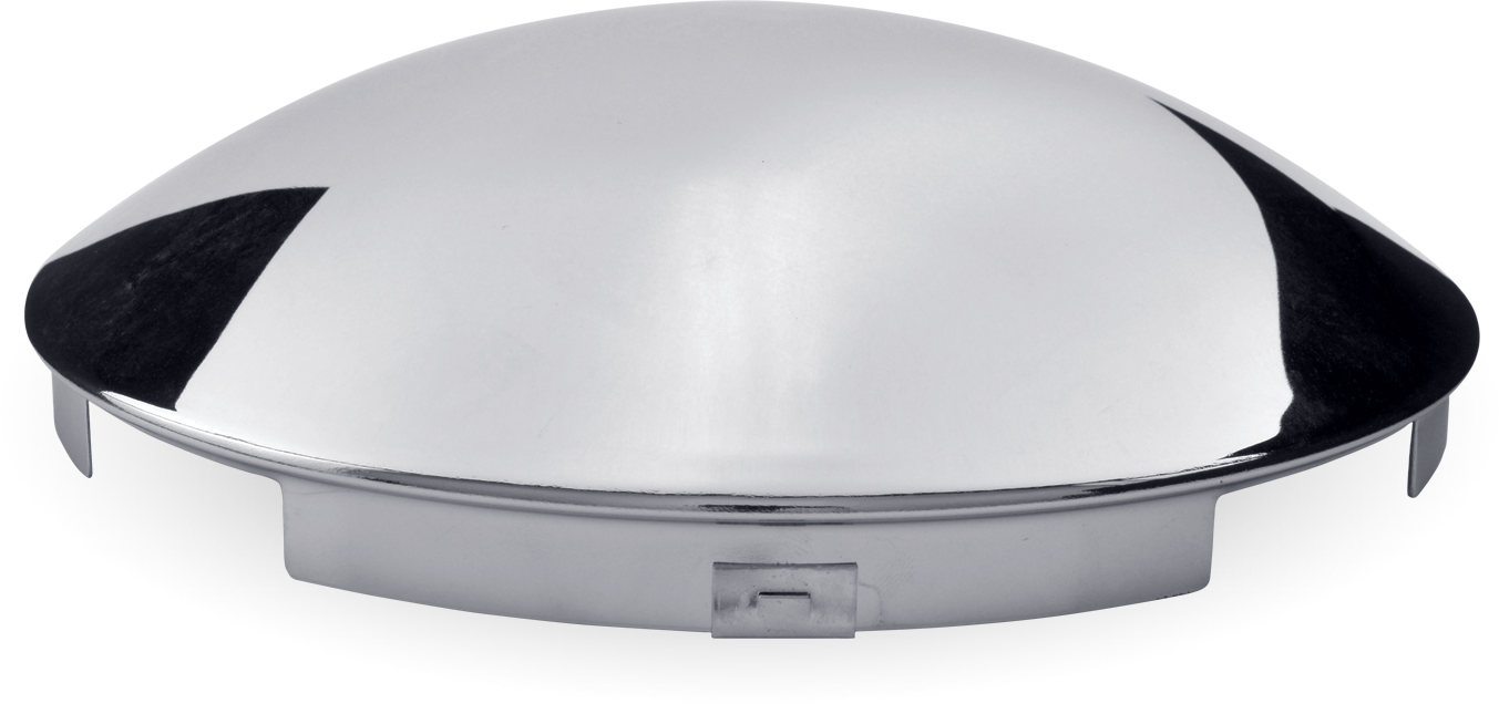 Trux Accessories THUB-4N Hubcap - Chrome Metal Front - 4 Notches