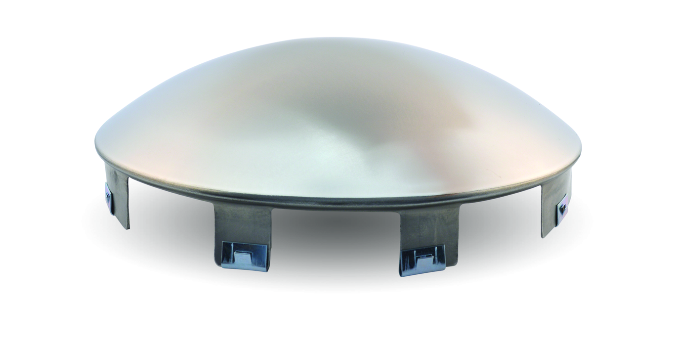 Trux Accessories THUB-5NSS Hubcap - Stainless Steel Front - 5 Notches