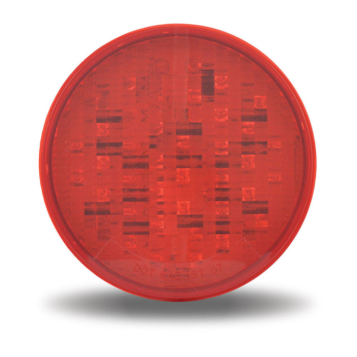 Trux Accessories TLED-40R 4″ Red Stop, Turn & Tail Round LED Light – 40 Diodes