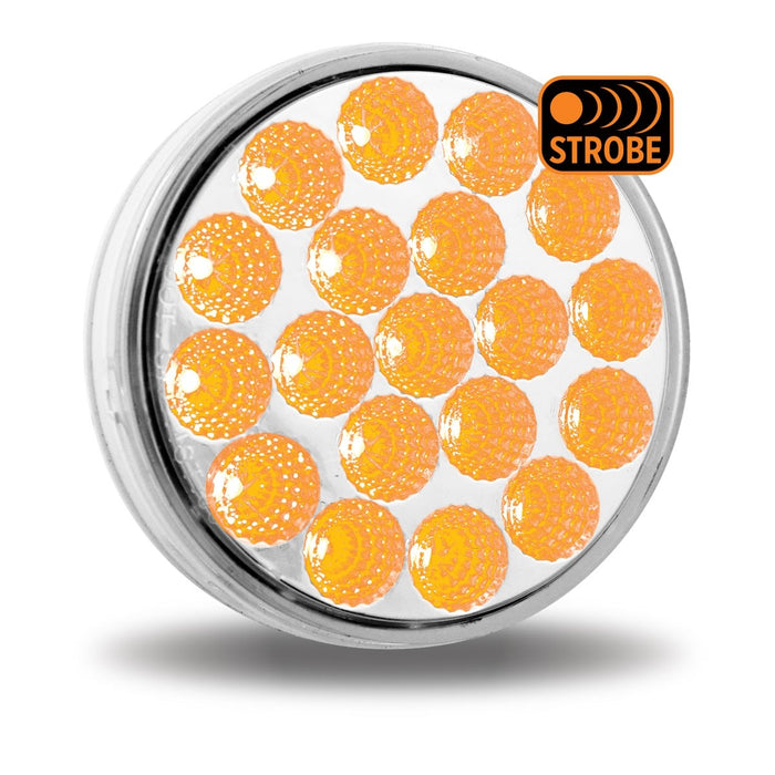 Trux Accessories (737) TLED-4X40AS 4" Dual Amber Strobe/Red Stop, Turn & Tail LED