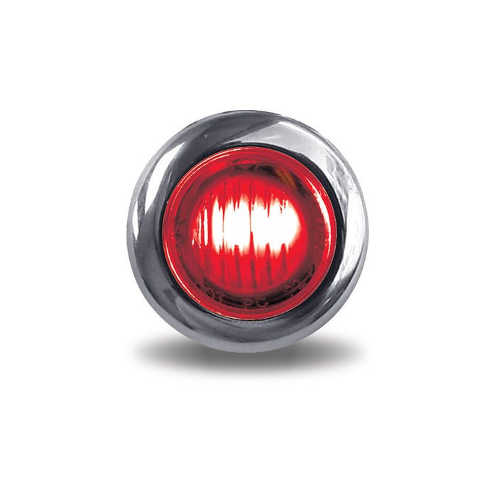 Trux Accessories TLED-B3R Mini Button Red LED - 3 Wire