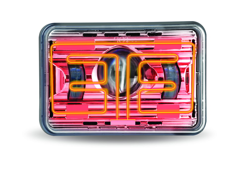 Trux Accessories (737) TLED-H11 TRUX 4″ x 6″ Heated LED Projector Headlight (High Beam) 2400 Lumens