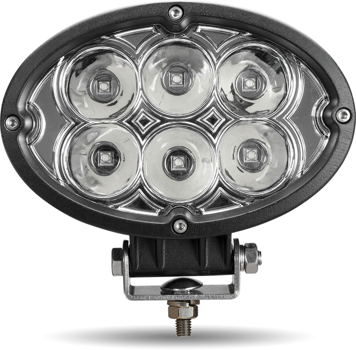 Trux Accessories (737) TLED-U9 6" OVAL SUPER POWERED SPOT LED WORK LAMP