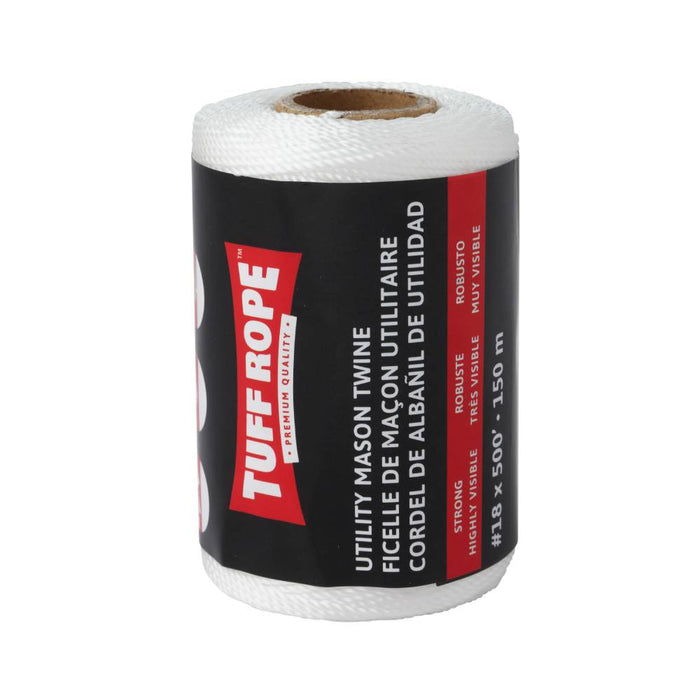 Tuff Rope (344) TR18150TUTW No.18 x 500' Cabled Utility Twine White (1.8mm x 150m)