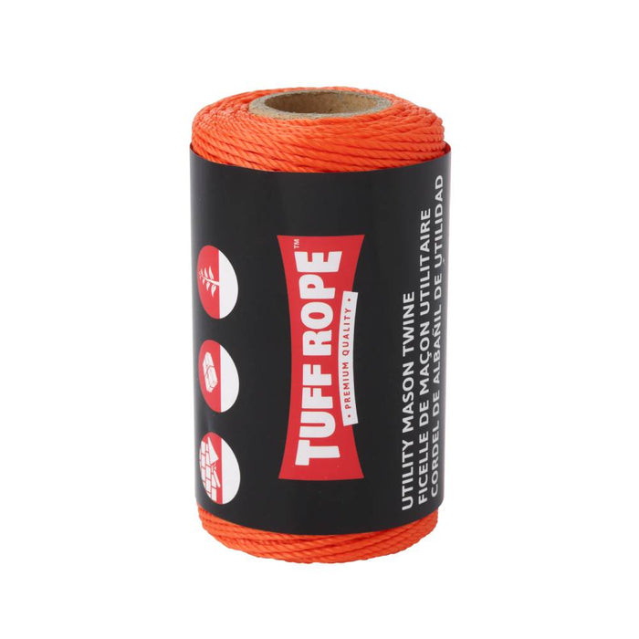 Tuff Rope TR1875TUTO No.18 x 250' Cabled Utility Twine Orange (1.8mm x 75m)