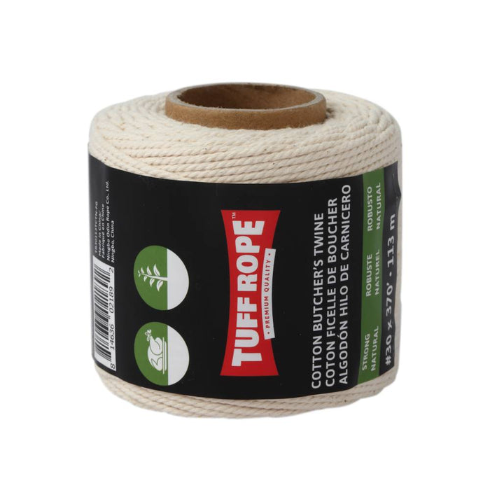 Tuff Rope (344) TR30113TCTN-FG No.30 x 370' Cabled Cotton Butchers Twine Natural (113m)