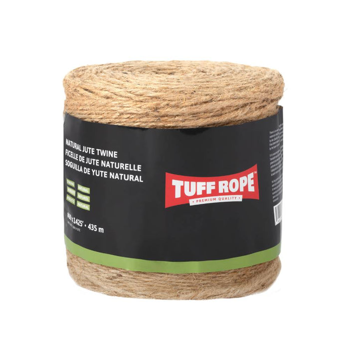 Tuff Rope (344) TR60435TJTN-CL No.60 x 1425' Twisted Jute Twine Natural (2.9mm x 435m)