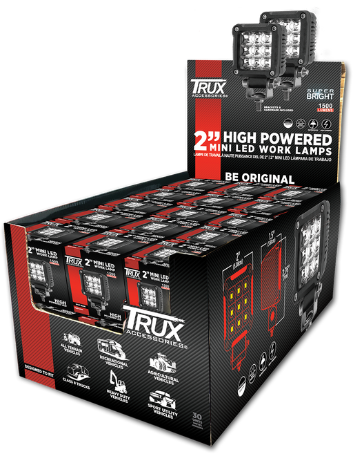 Trux Accessories TRX-135 Mini LED Worklight - Case of 30
