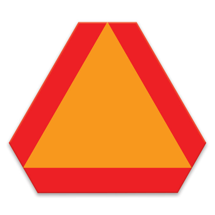 Incom Manufacturing Inc TS8021AR Slow Moving Vehicle Sign Aluminum