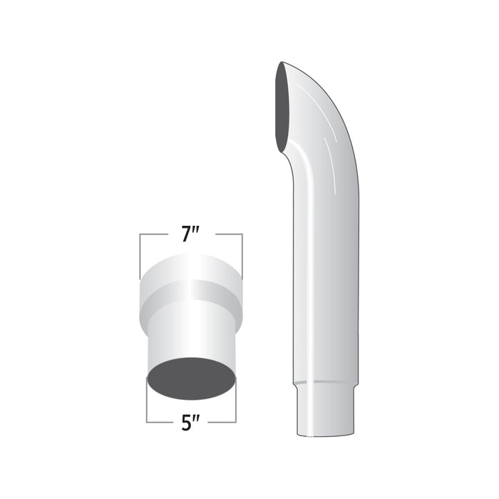 Trux Accessories (737) TSK75-CO48 7" - 5" Reduced Curved O.D. Stack - 48"