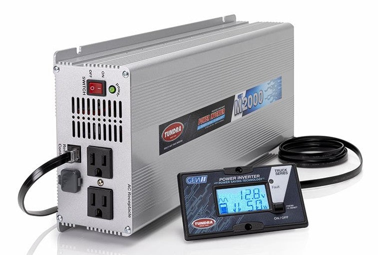 Tundra TUN112006 Model No. M2000 2000w 4000w Peak Modified Sine Wave POWER INVERTER - 12 VDC to 120 VAC