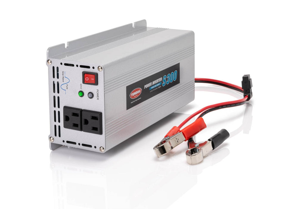 Tundra TUN212001 Model No. S300 300w 600w Peak Pure Sine Wave POWER INVERTER - 12 VDC to 120 VAC