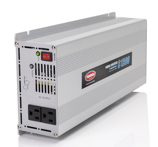 Tundra TUN212003 Model No. S1200 1200w 2400w Peak Pure Sine Wave POWER INVERTER - 12 VDC to 120 VAC