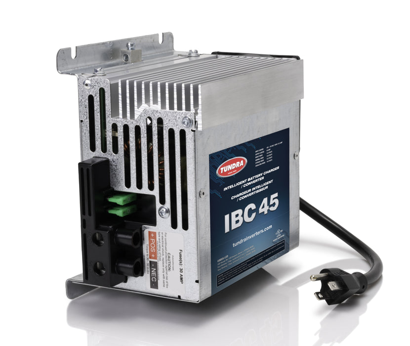 Tundra TUN412001 Model No. IBC45 45 A Battery Charger - Fully automatic - 4 modes BATTERY CHARGER - 120 VAC to 12 VDC
