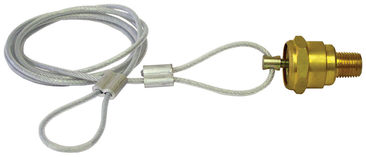 Tectran TV12104 DRAIN VALVE - 4' CRIMPED - 1/4" NPT MALE THREAD