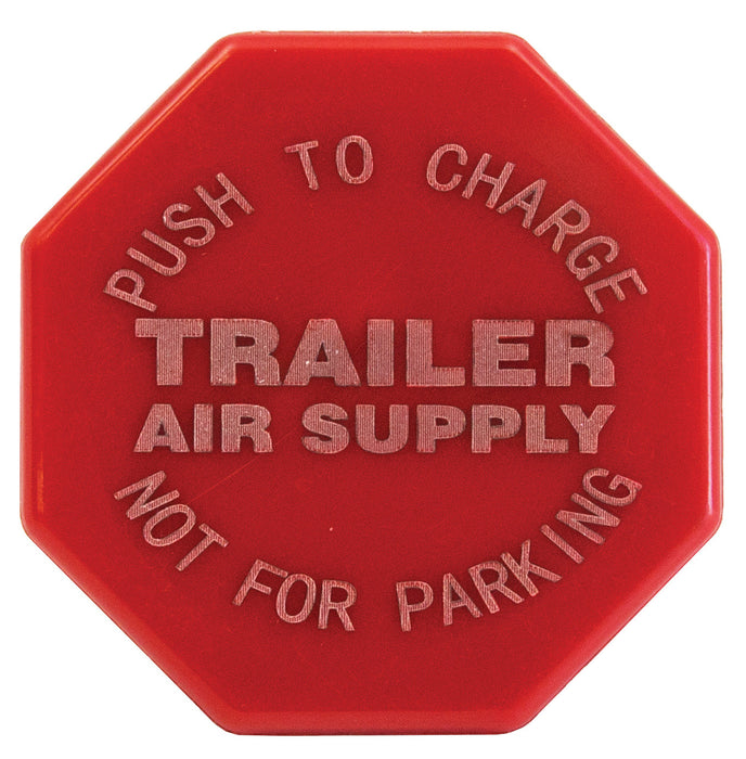 Tectran (667) TV290655 KNOB OCTAGON RED-TRAILER AIR SUPPLY