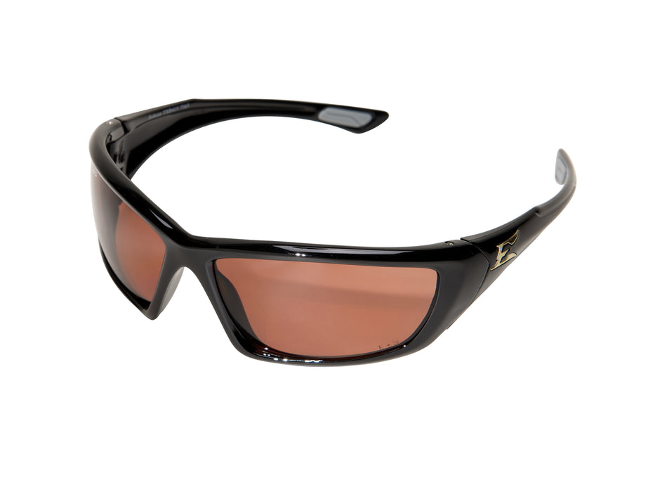 Edge Eyewear (137) TXR415 Robson — Black / Polarized Copper "Driving" Lens