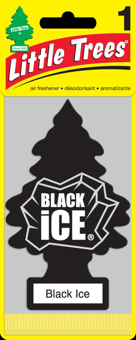 Car-Freshner U1P-10155 LITTLE TREES automotive air freshener | Black Ice (1 Pack)