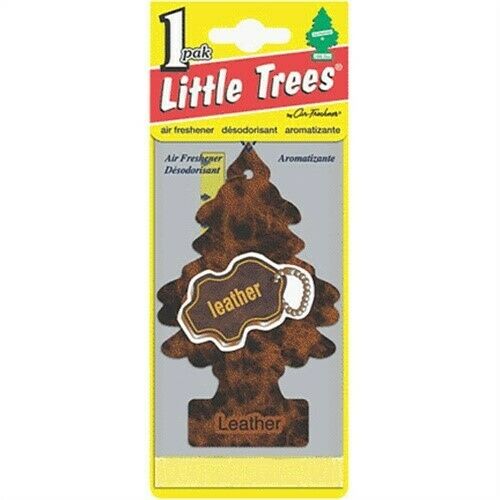 Car-Freshner U1P-10290 LITTLE TREES automotive air freshener | Leather (1 Pack)