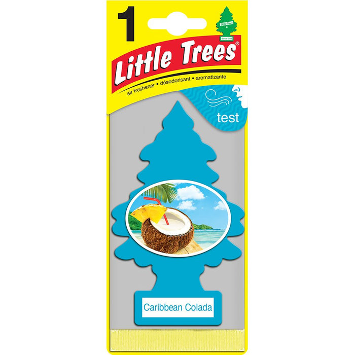 Car-Freshner U1P-10324 LITTLE TREES automotive air freshener | Caribbean Colada (1 Pack)