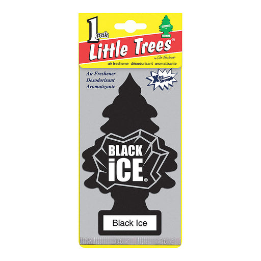 Car-Freshner U1P-10655 Black Ice Black Ice "Little Trees" Extra Strength Single Pack - 24 Per Case