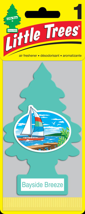 Car-Freshner U1P-17121 LITTLE TREES automotive air freshener | Bayside Breeze (1 Pack)