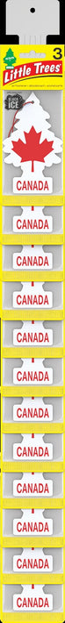 Car-Freshner U3K-30987-6 LITTLE TREES CANADA TREE 3-PACKS CLIP STRIP (6 STRIPS/72 UNITS)