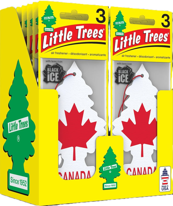 Car-Freshner (286) UCD-30987-16 LITTLE TREES CANADA TREE 3-PACKS 2 WIDE COUNTER BOX (16 UNITS)