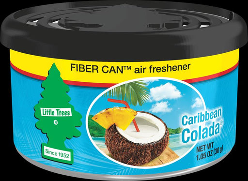 Car-Freshner UFC-17824-24 LITTLE TREES automotive air freshener |Fiber Can Caibbean Colada