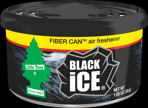 Car-Freshner UFC-17855-24 LITTLE TREES automotive air freshener |Fiber Can Black Ice
