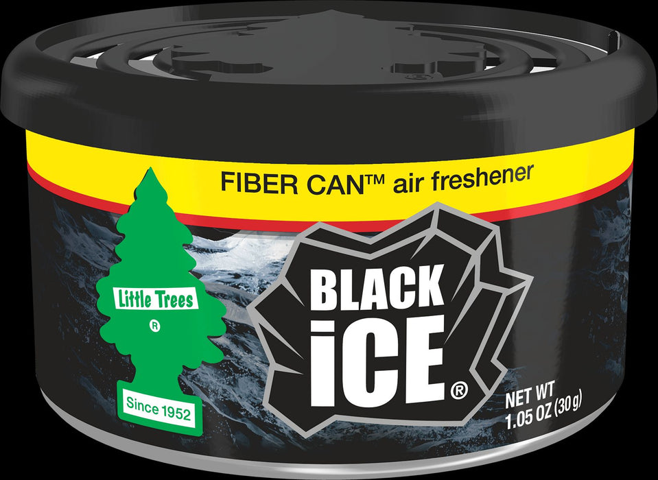Car-Freshner (286) UFC-17855-24 LITTLE TREES automotive air freshener |Fiber Can Black Ice