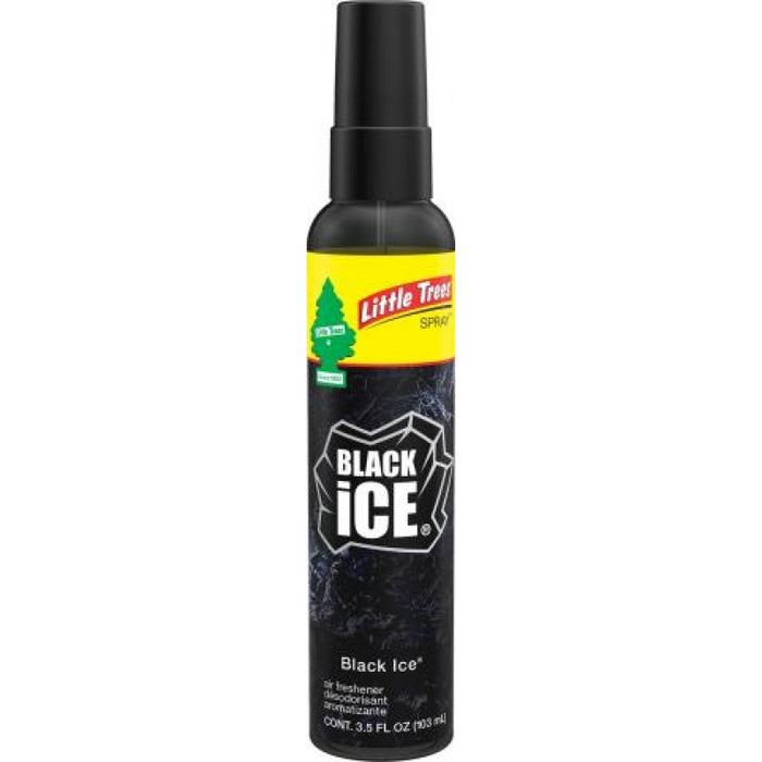 Car-Freshner UPS-06355 Little Trees UPS-06355 Black Ice 3.5oz Spray Bottles, 6-Pack