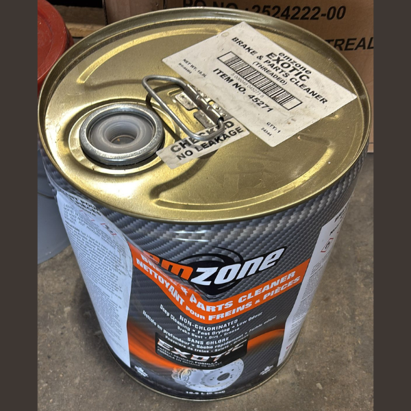 Emzone Exotic Brake & Parts Cleaner – 18.9L Pail with Spigot Thread - Open Box