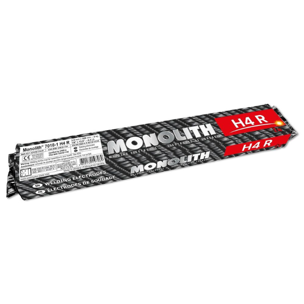 Monolith 7018-1 H4R Welding Electrodes – 3.2mm (1/8") Diameter x 350mm (13.8") Length – Premium Low Hydrogen(2 kg/4.4 lb Per Pack)