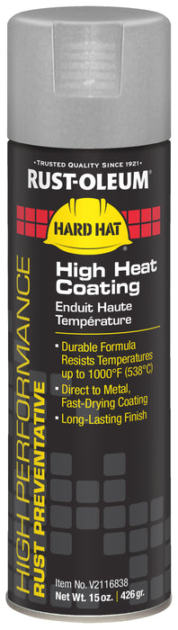 Rust-Oleum V2116838 Rust-Oleum HIGH PERFORMANCE V2100 System Enamel Spray Paint 15 oz- GLOSS HIGH TMP ALUMINUM