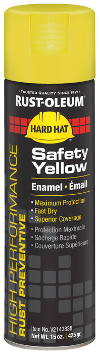 Rust-Oleum V2143838 Rust-Oleum HIGH PERFORMANCE V2100 System Enamel Spray Paint 15 oz- GLOSS SAFETY YELLOW
