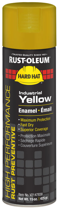 Rust-Oleum V2147838 Rust-Oleum HIGH PERFORMANCE V2100 System Enamel Spray Paint 15 oz- GLOSS INDUSTRIAL YELLOW