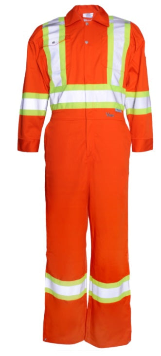 Viking VC30O-2XLT Viking 270 GSM (8oz/yd.) Coverall-4 Vibrance Safety Stripes