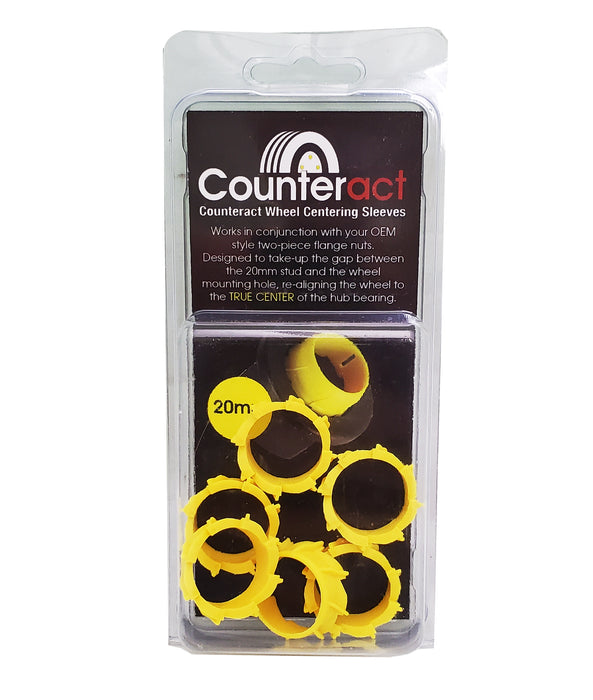 Counteract WCS-B20 20mm Counteract Polymide Wheel Centering Sleeves - Commercial Truck/Bus - 6 Pack